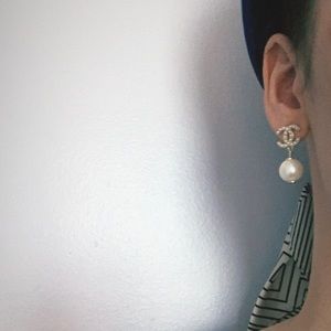 Authentic Chanel Earrings - Pearl